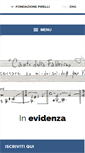 Mobile Screenshot of fondazionepirelli.org